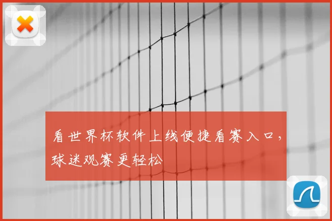 看世界杯软件上线便捷看赛入口，球迷观赛更轻松